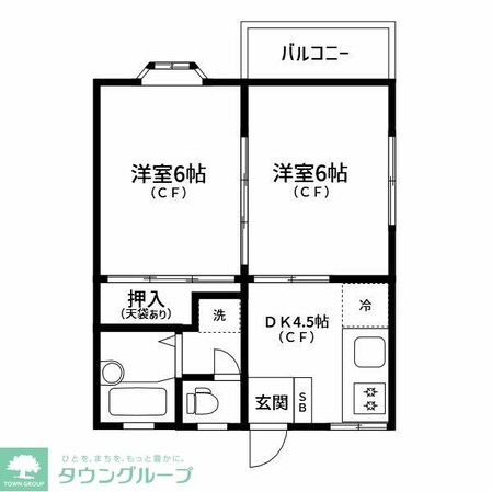 ヒルトップ五番館の物件間取画像